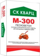 Сухая смесь СК Кварц М-300 50 кг пескобетон