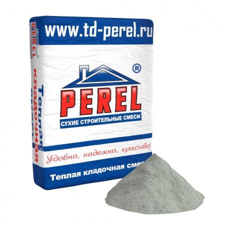 Смесь кладочная теплоизоляционная Perel TKS 6020 (экономичный) серый 20 кг