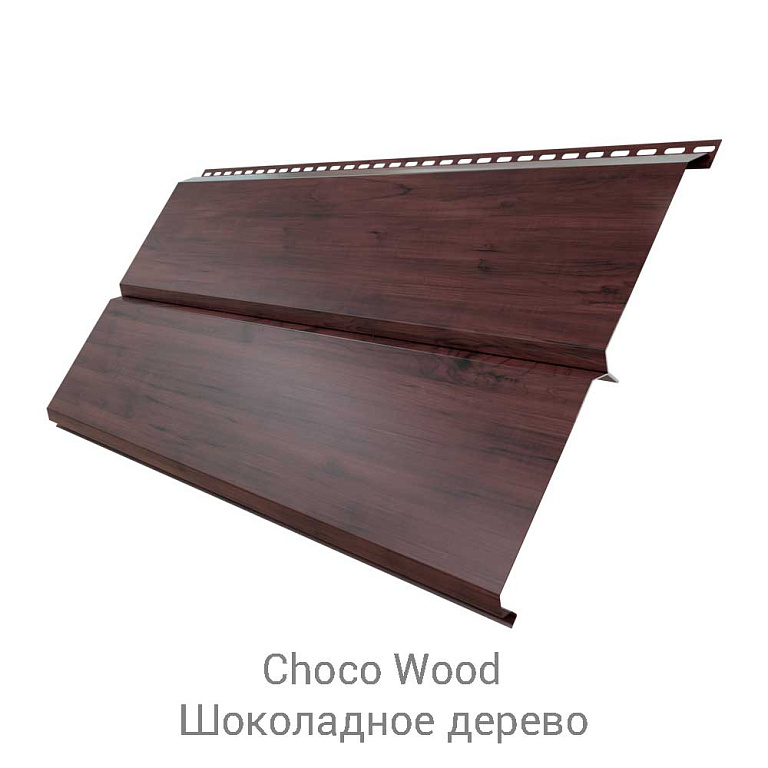 Сайдинг металлический ЭкоБрус Gofr Colority Print dp 0.45